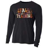 Fall In Love With Teaching Autum Thanksgiving Cooling Performance Long Sleeve Crew