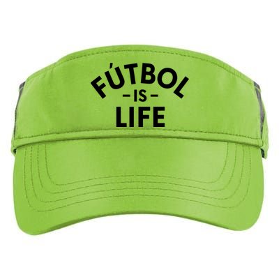 Futbol Is Life Soccer Funny Football Lover Adult Drive Performance Visor