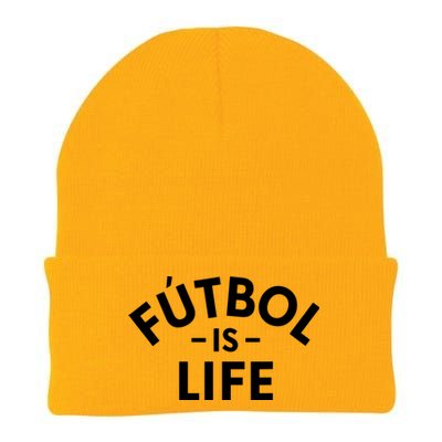 Futbol Is Life Soccer Funny Football Lover Knit Cap Winter Beanie