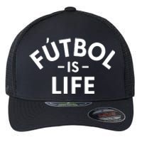 Futbol Is Life Soccer Funny Football Lover Flexfit Unipanel Trucker Cap