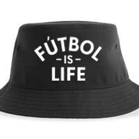 Futbol Is Life Soccer Funny Football Lover Sustainable Bucket Hat