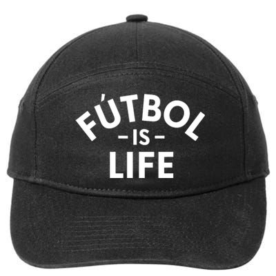 Futbol Is Life Soccer Funny Football Lover 7-Panel Snapback Hat