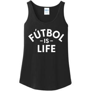 Futbol Is Life Soccer Funny Football Lover Ladies Essential Tank