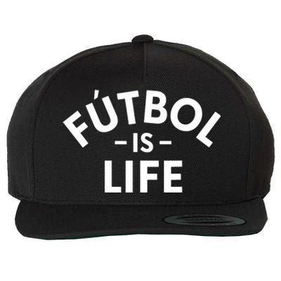 Futbol Is Life Soccer Funny Football Lover Wool Snapback Cap