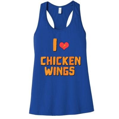 Funny I Love Chicken Wings Gift Fast Food Gift Gift Women's Racerback Tank