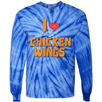 Funny I Love Chicken Wings Gift Fast Food Gift Gift Tie-Dye Long Sleeve Shirt