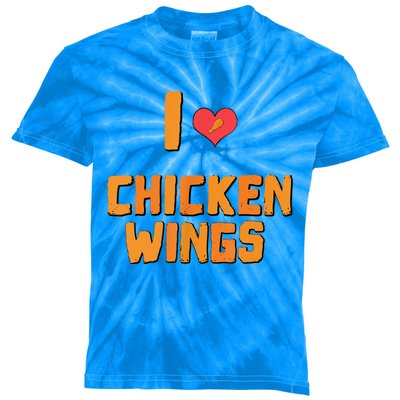 Funny I Love Chicken Wings Gift Fast Food Gift Gift Kids Tie-Dye T-Shirt