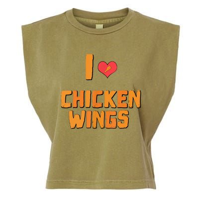 Funny I Love Chicken Wings Gift Fast Food Gift Gift Garment-Dyed Women's Muscle Tee