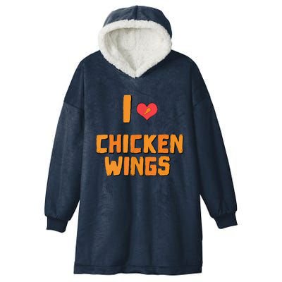 Funny I Love Chicken Wings Gift Fast Food Gift Gift Hooded Wearable Blanket