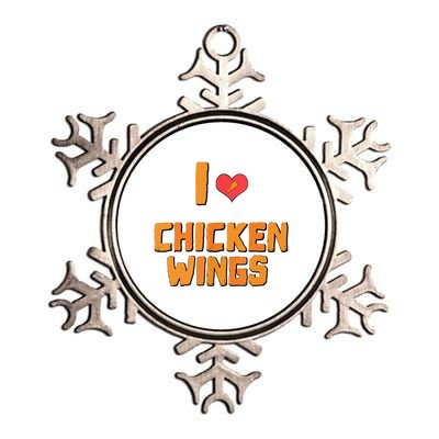 Funny I Love Chicken Wings Gift Fast Food Gift Gift Metallic Star Ornament