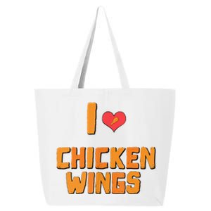 Funny I Love Chicken Wings Gift Fast Food Gift Gift 25L Jumbo Tote