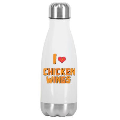 Funny I Love Chicken Wings Gift Fast Food Gift Gift Stainless Steel Insulated Water Bottle