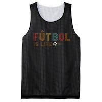 Futbol Is Life Football Lover Soccer Funny Vintage Mesh Reversible Basketball Jersey Tank