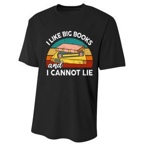 Funny I Like Big Books Cannot Lie English Reading Teacher Performance Sprint T-Shirt