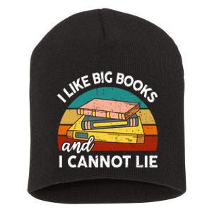 Funny I Like Big Books Cannot Lie English Reading Teacher Short Acrylic Beanie