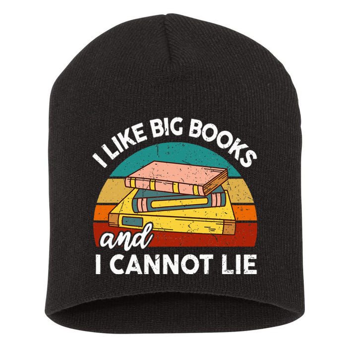 Funny I Like Big Books Cannot Lie English Reading Teacher Short Acrylic Beanie