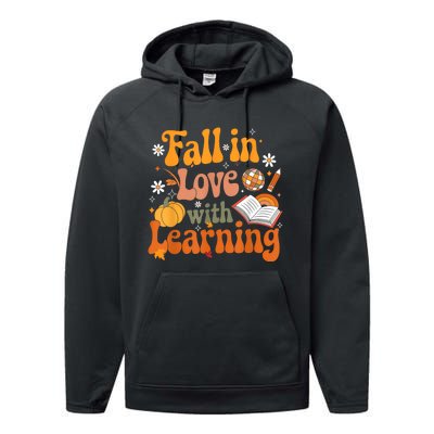 Fall In Love With Learning Teacher Performance Fleece Hoodie