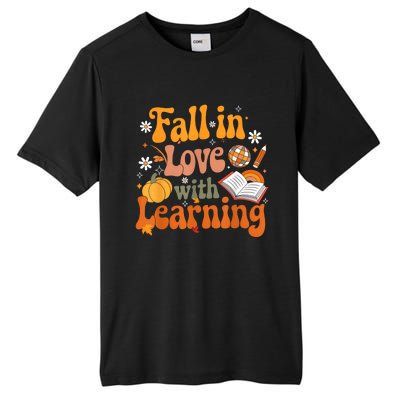 Fall In Love With Learning Teacher Tall Fusion ChromaSoft Performance T-Shirt