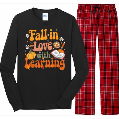 Fall In Love With Learning Teacher Long Sleeve Pajama Set