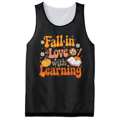 Fall In Love With Learning Teacher Mesh Reversible Basketball Jersey Tank