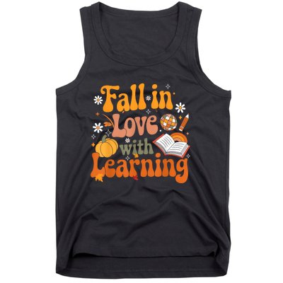 Fall In Love With Learning Teacher Tank Top