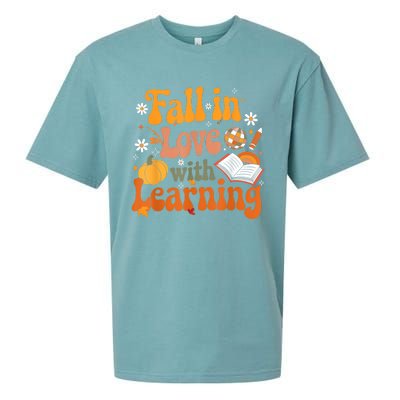 Fall In Love With Learning Teacher Sueded Cloud Jersey T-Shirt