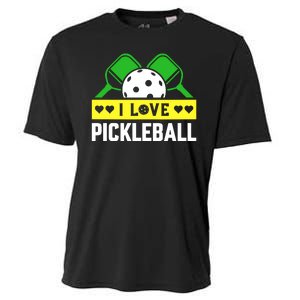 Funny I Love Pickleball Cooling Performance Crew T-Shirt