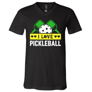 Funny I Love Pickleball V-Neck T-Shirt