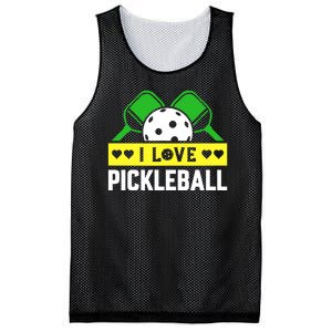 Funny I Love Pickleball Mesh Reversible Basketball Jersey Tank