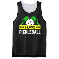 Funny I Love Pickleball Mesh Reversible Basketball Jersey Tank