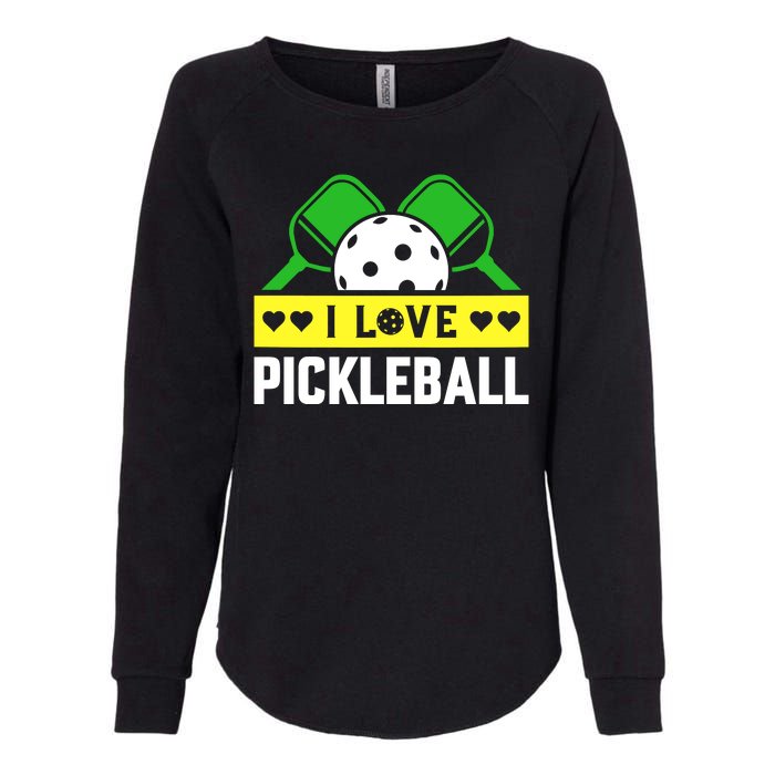 Funny I Love Pickleball Womens California Wash Sweatshirt