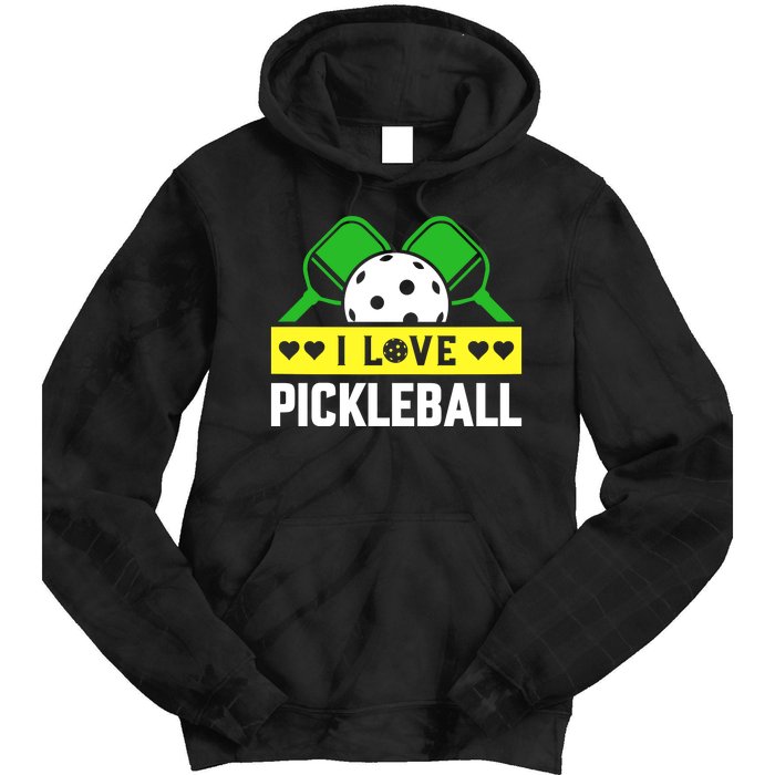 Funny I Love Pickleball Tie Dye Hoodie