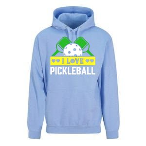 Funny I Love Pickleball Unisex Surf Hoodie