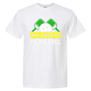 Funny I Love Pickleball Garment-Dyed Heavyweight T-Shirt