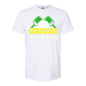 Funny I Love Pickleball Softstyle CVC T-Shirt