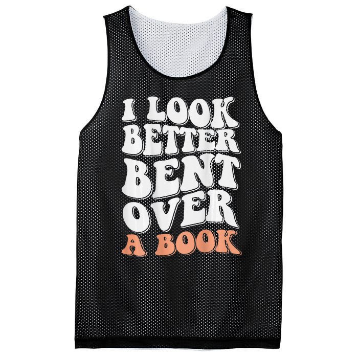 Funny I Look Better Bent Over (On Back) Mesh Reversible Basketball Jersey Tank