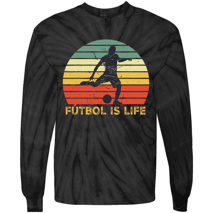 Futbol Is Life Tie-Dye Long Sleeve Shirt