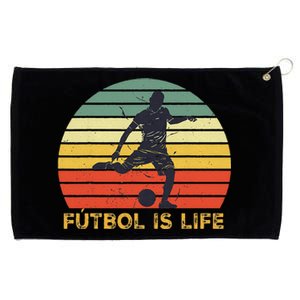 Futbol Is Life Grommeted Golf Towel