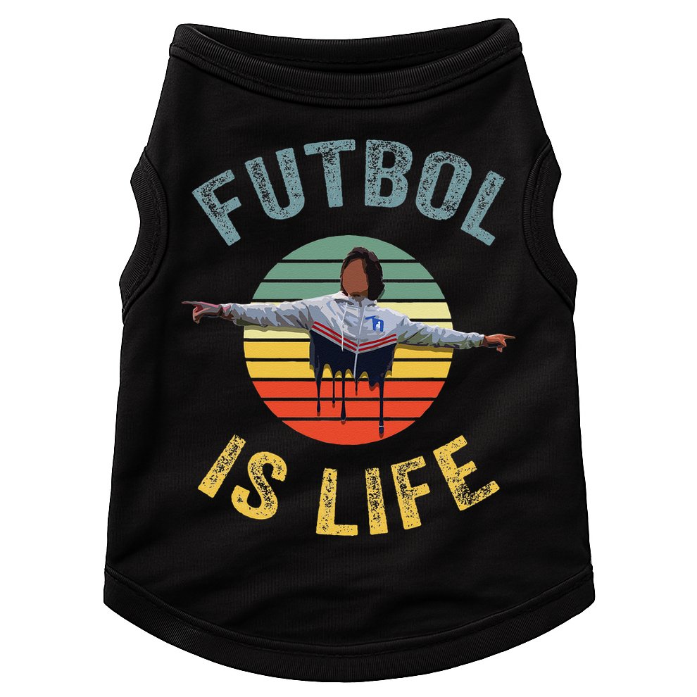 Futbol Is Life Soccer Ball Team Fan Lovers Goals Of Life Doggie Tank