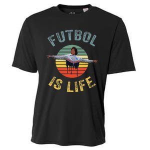 Futbol Is Life Soccer Ball Team Fan Lovers Goals Of Life Cooling Performance Crew T-Shirt