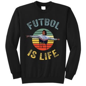 Futbol Is Life Soccer Ball Team Fan Lovers Goals Of Life Sweatshirt