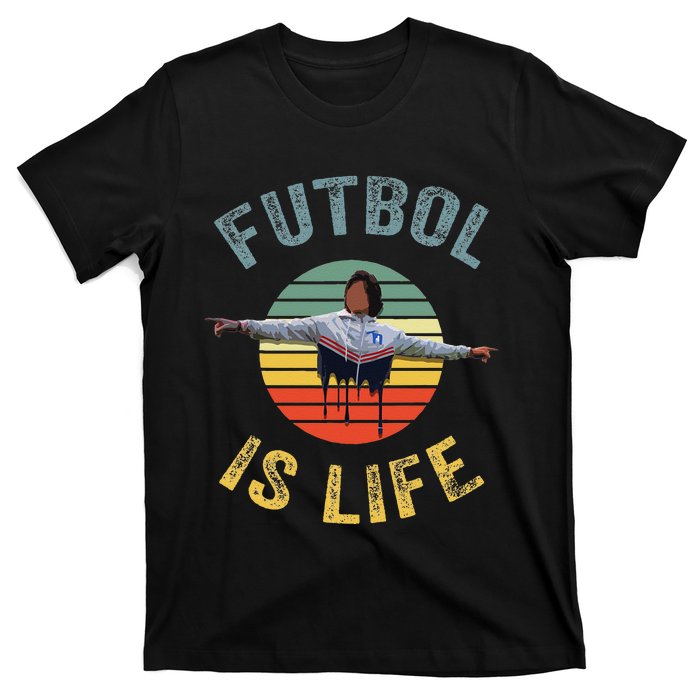 Futbol Is Life Soccer Ball Team Fan Lovers Goals Of Life T-Shirt