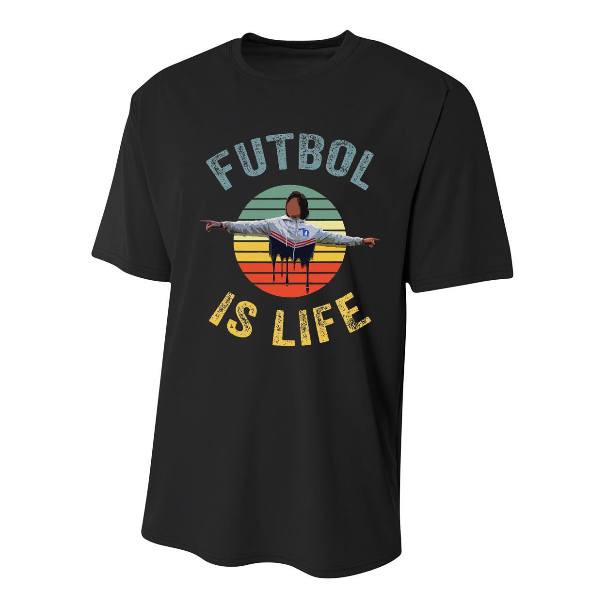 Futbol Is Life Soccer Ball Team Fan Lovers Goals Of Life Youth Performance Sprint T-Shirt