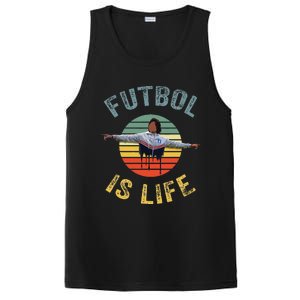 Futbol Is Life Soccer Ball Team Fan Lovers Goals Of Life PosiCharge Competitor Tank