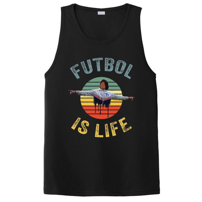 Futbol Is Life Soccer Ball Team Fan Lovers Goals Of Life PosiCharge Competitor Tank