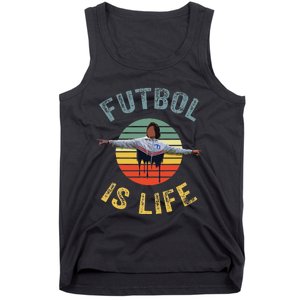 Futbol Is Life Soccer Ball Team Fan Lovers Goals Of Life Tank Top