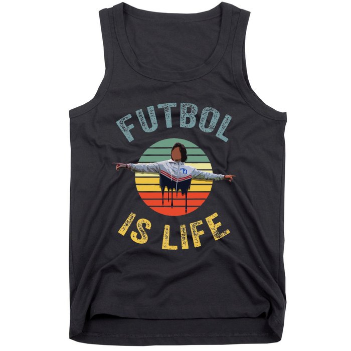 Futbol Is Life Soccer Ball Team Fan Lovers Goals Of Life Tank Top