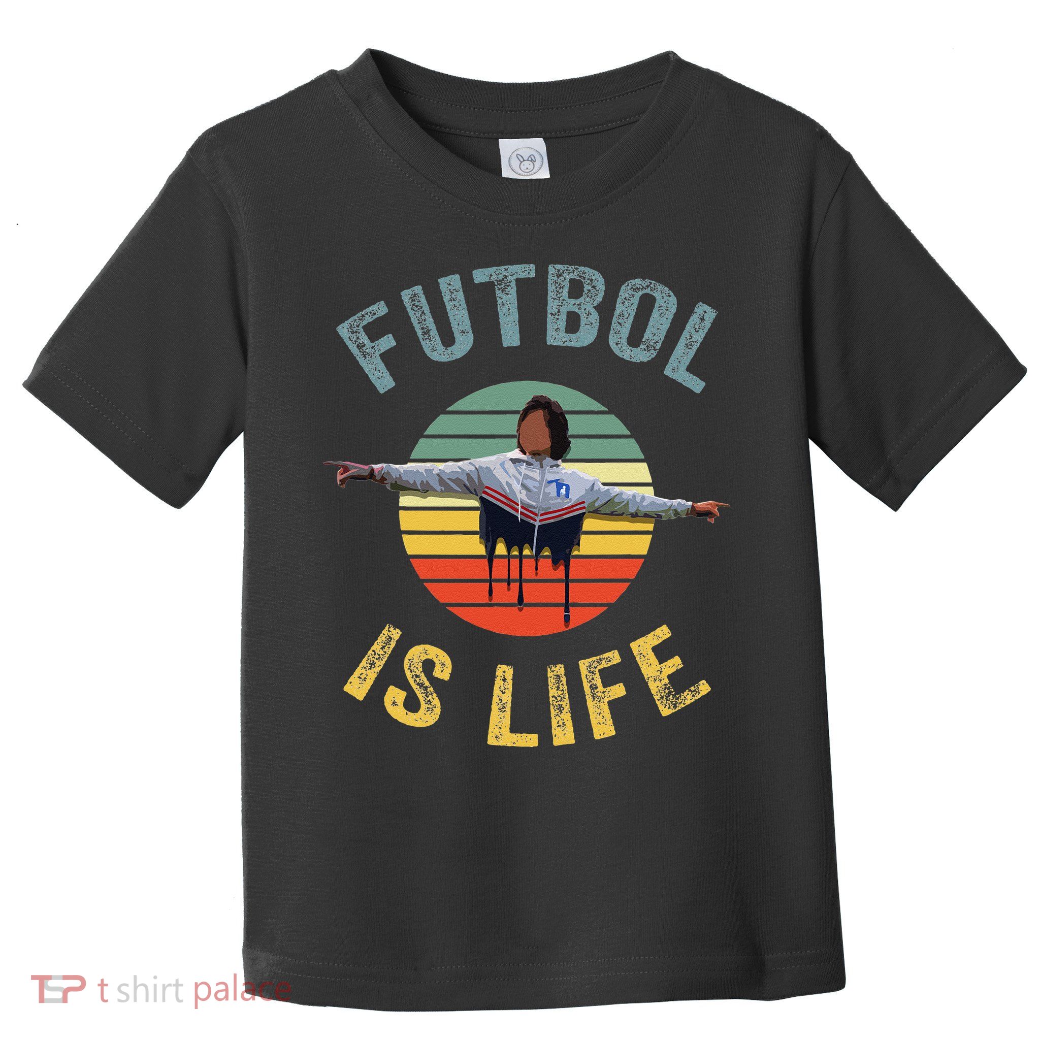 Futbol Is Life Soccer Ball Team Fan Lovers Goals Of Life Toddler T-Shirt