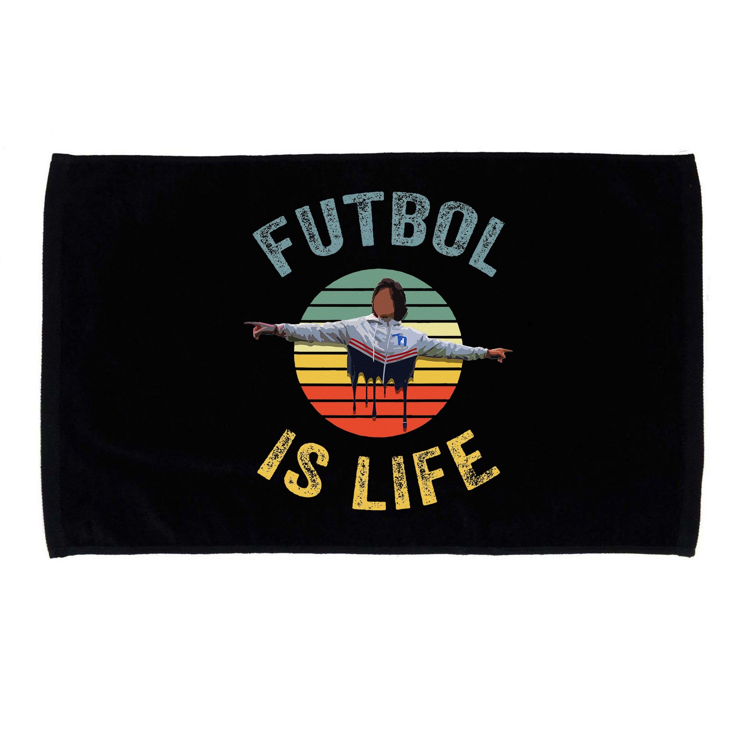 Futbol Is Life Soccer Ball Team Fan Lovers Goals Of Life Microfiber Hand Towel