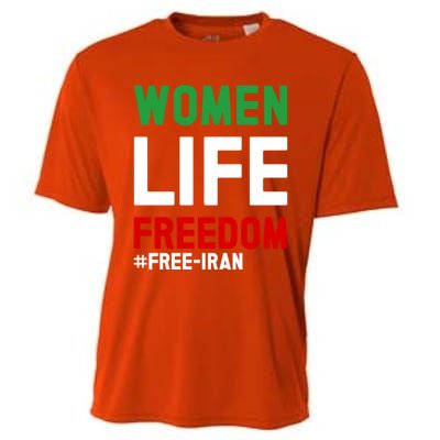 Free Iran Life Freedom Stand With Persian Funny Gift Cooling Performance Crew T-Shirt